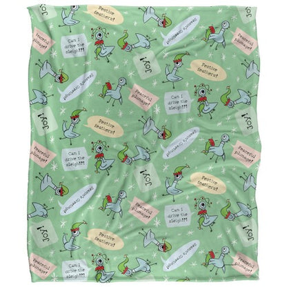 Front - The Pigeon Dont Let Drive The Joy Silky Sleigh Supersoft Blanket