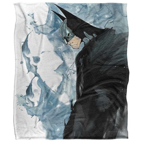 Front - Batman Silky Profile Soft Touch Blanket