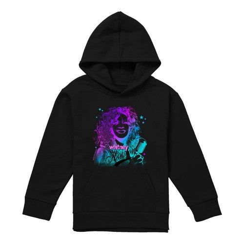 Front - Whitney Houston Childrens/Kids Color Blend Pull Over Hoodie