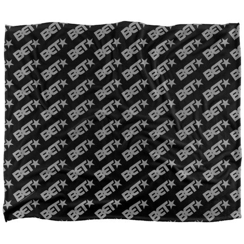 Front - BET Silky Patterned Supersoft Blanket
