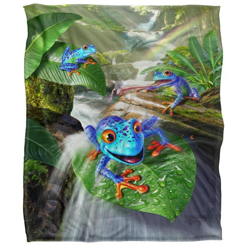 Front - JQ Licensing Jlo Silky Frog Supersoft Blanket