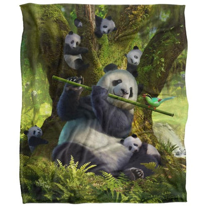 Front - JQ Licensing Family Panda Supersoft Blanket