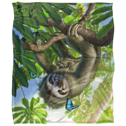 Front - JQ Licensing Family Sloth Supersoft Blanket
