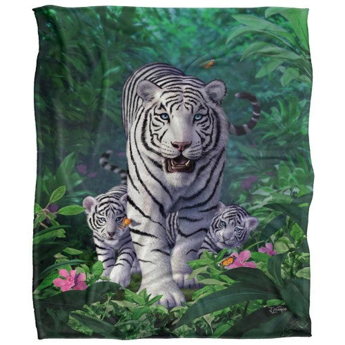 Front - JQ Licensing Jlo Silky Tiger Supersoft Blanket