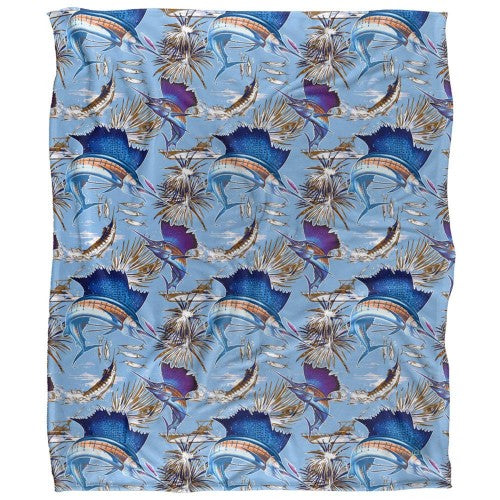 Front - JQ Licensing Silky Sailfish Fishing Supersoft Blanket