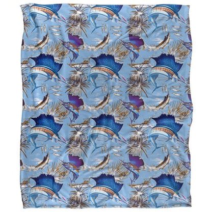 Front - JQ Licensing Silky Sailfish Fishing Supersoft Blanket