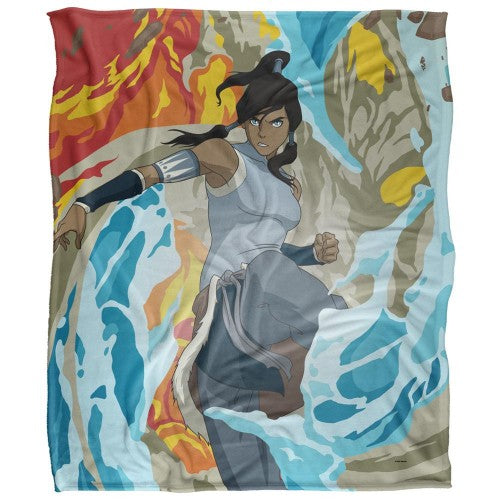 Front - The Legend of Korra Avatar Silky Supersoft Blanket