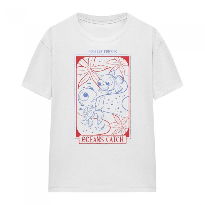 Front - Finding Nemo Womens/Ladies Ocean Buddies T-Shirt