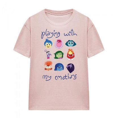 Front - Inside Out 2 Womens/Ladies Playing With My Emotions T-Shirt