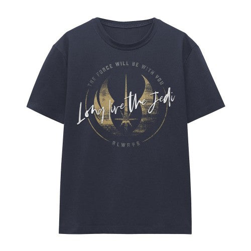 Front - Star Wars: Obi-Wan Kenobi Womens/Ladies Long Live The Jedi T-Shirt