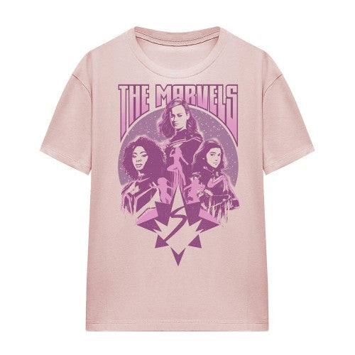 Front - The Marvels Womens/Ladies Quantum Heroes T-Shirt