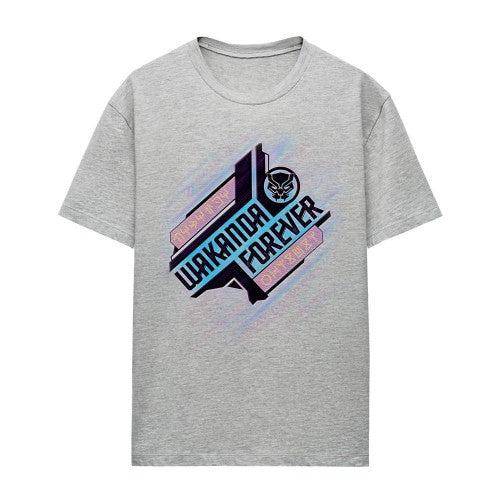 Front - Black Panther: Wakanda Forever Womens/Ladies Angled Heather T-Shirt