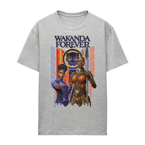 Front - Black Panther: Wakanda Forever Womens/Ladies Shuri Okoye Heather T-Shirt