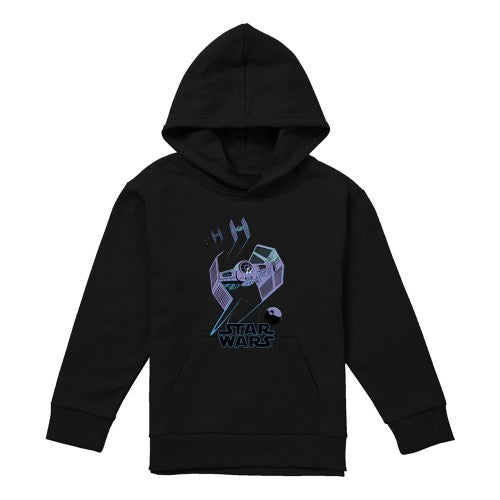 Front - Star Wars Childrens/Kids Defenders Death Star Pullover Hoodie