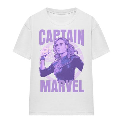 Front - Captain Marvel Womens/Ladies T-Shirt