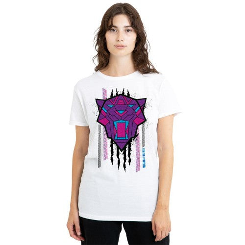 Front - Black Panther: Wakanda Forever Womens/Ladies Head Slash T-Shirt