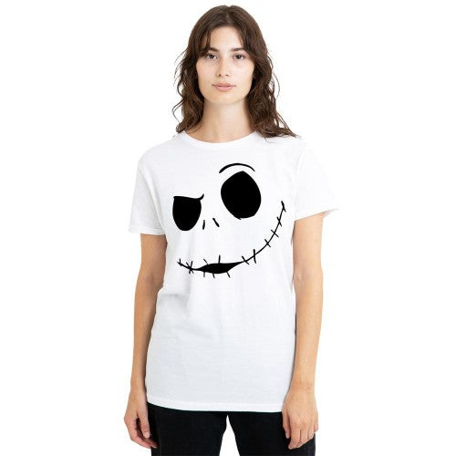 Front - The Nightmare Before Christmas Womens/Ladies Jack Face T-Shirt