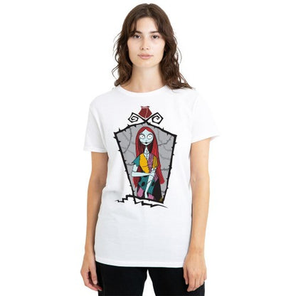 Front - The Nightmare Before Christmas Womens/Ladies Sally Frame T-Shirt