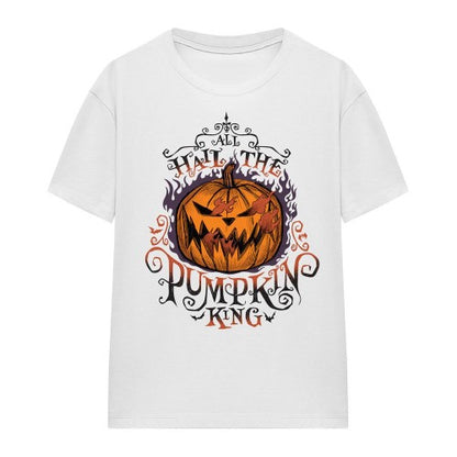 Front - The Nightmare Before Christmas Womens/Ladies Hail The Pumpkin King T-Shirt