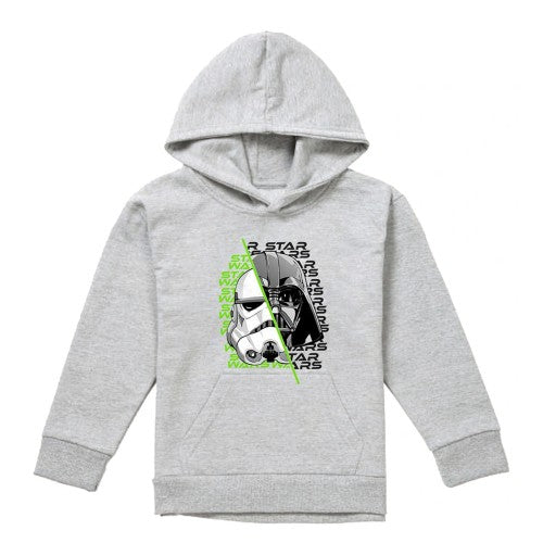 Front - Star Wars Childrens/Kids Darth Vader & Stormtrooper Helmet Hoodie