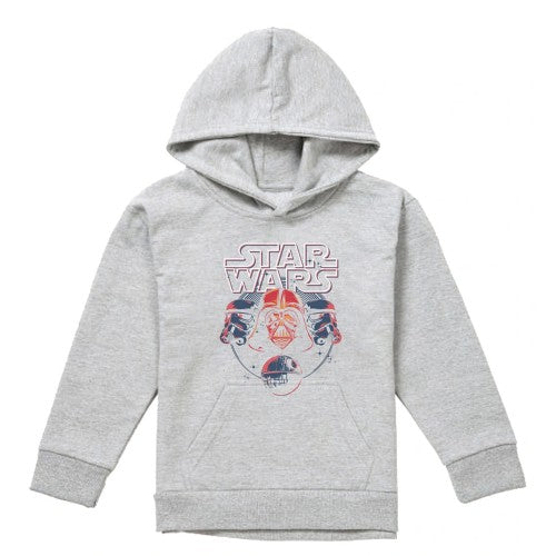 Front - Star Wars Childrens/Kids Trio Death Star Hoodie