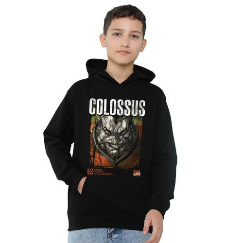 Front - X-Men Childrens/Kids Info Colossus Pull Over Hoodie