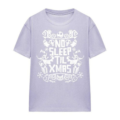 Front - The Nightmare Before Christmas Womens/Ladies No Sleep Till Xmas T-Shirt