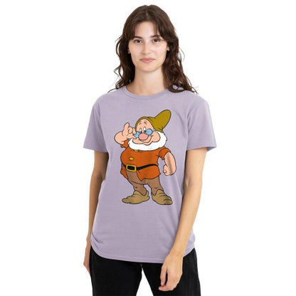 Front - Snow White And The Seven Dwarfs Womens/Ladies The Leader Doc T-Shirt