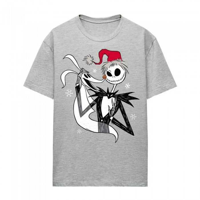Front - The Nightmare Before Christmas Womens/Ladies Jack Skellington Heather T-Shirt