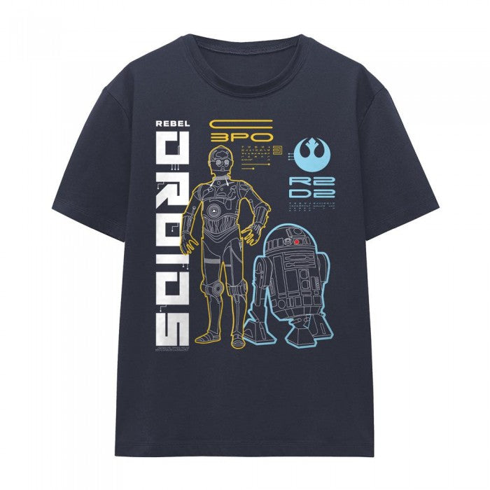 Front - Star Wars Rebels Womens/Ladies Droids T-Shirt