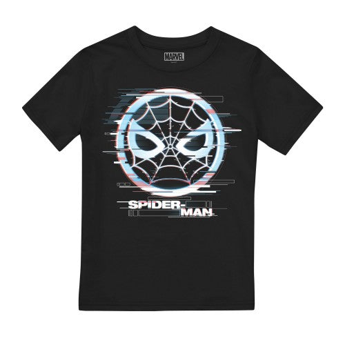 Front - Spider-Man Childrens/Kids Glitch T-Shirt