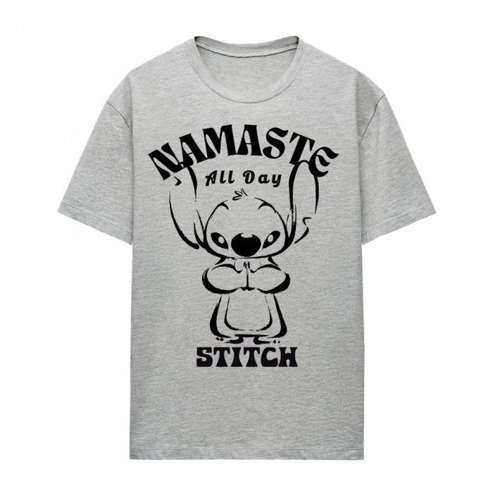 Front - Lilo & Stitch Womens/Ladies Namaste All Day T-Shirt