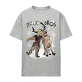 Front - Frozen Womens/Ladies Snow Bros Sven & Kristoff Heather T-Shirt