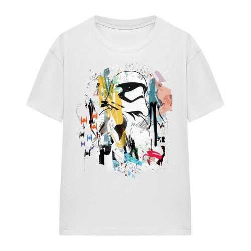 Front - Star Wars Womens/Ladies Stormtrooper Abstract T-Shirt