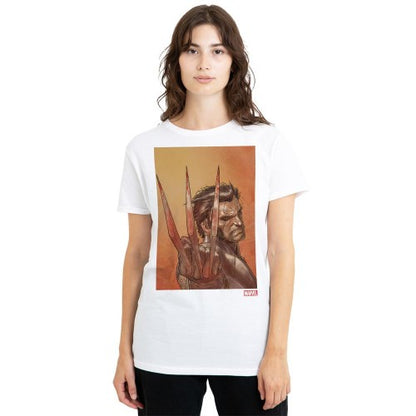Front - X-Men Womens/Ladies Ready Wolverine T-Shirt
