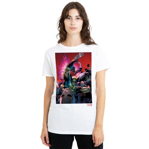 Front - X-Men Womens/Ladies Wolverine Nightcrawler T-Shirt