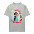 Front - Aladdin Womens/Ladies Birthday Princess Jasmine Abu Heather T-Shirt