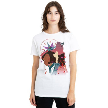 Front - Pocahontas Womens/Ladies Silhouette T-Shirt