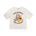 Front - Winnie the Pooh Womens/Ladies Stop And Smell The Flowers Boxy Crop T-Shirt