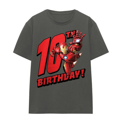 Front - Iron Man Womens/Ladies 10th Birthday T-Shirt