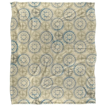 Front - JQ Licensing Silky Compass Supersoft Blanket