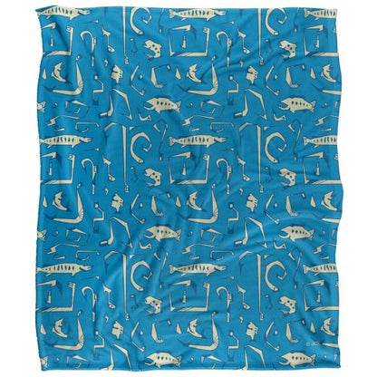 Front - JQ Licensing Silky Fishing Rod Supersoft Blanket