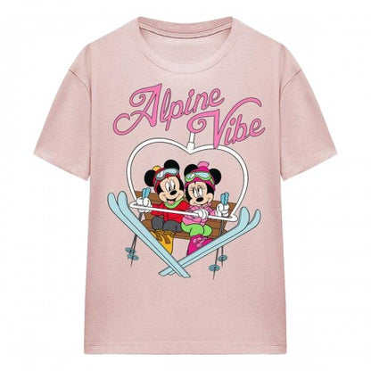 Front - Disney Womens/Ladies Alpine Vibes T-Shirt
