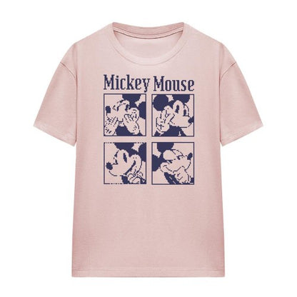 Front - Disney Womens/Ladies Mickey Mouse Pixelated T-Shirt