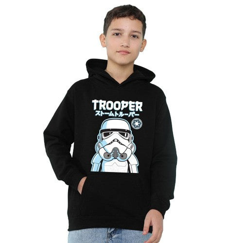 Front - Star Wars Childrens/Kids Stormtrooper Kawaii Pullover Hoodie