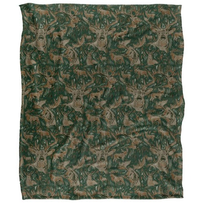 Front - JQ Licensing Jl-Jp Big Game Hunting Silky Deer Moose Supersoft Blanket