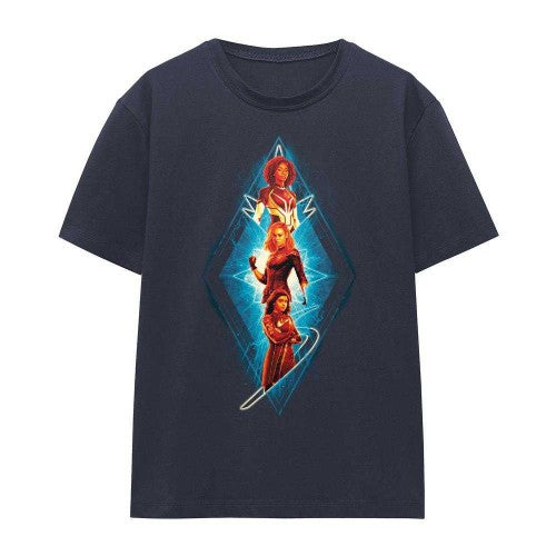 Front - The Marvels Womens/Ladies Diamond Trio T-Shirt