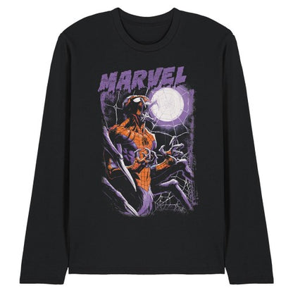 Front - Halloween Unisex Adult Spider-Man Roar Long-Sleeved T-Shirt