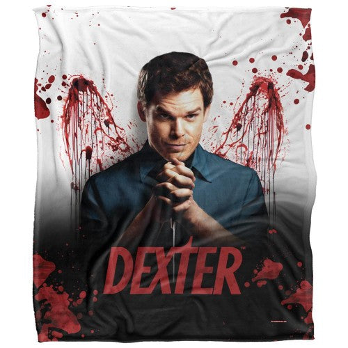 Front - Dexter Blood Never Lies Silky Supersoft Blanket
