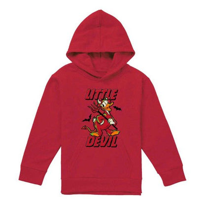 Front - Donald Duck Childrens/Kids Little Devil Pullover Hoodie
